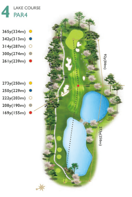 사우스스프링스 컨트리클럽 레이크코스 4