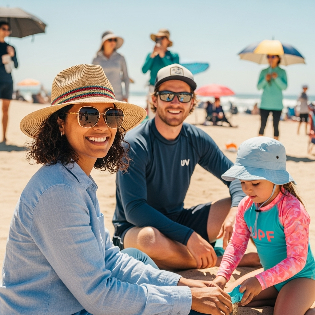 옷차림과 악세사리로도 피부를 보호하세요
