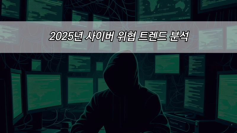 2025년 사이버 위협 트렌드 분석, Analysis of cyber threat trends in 2025