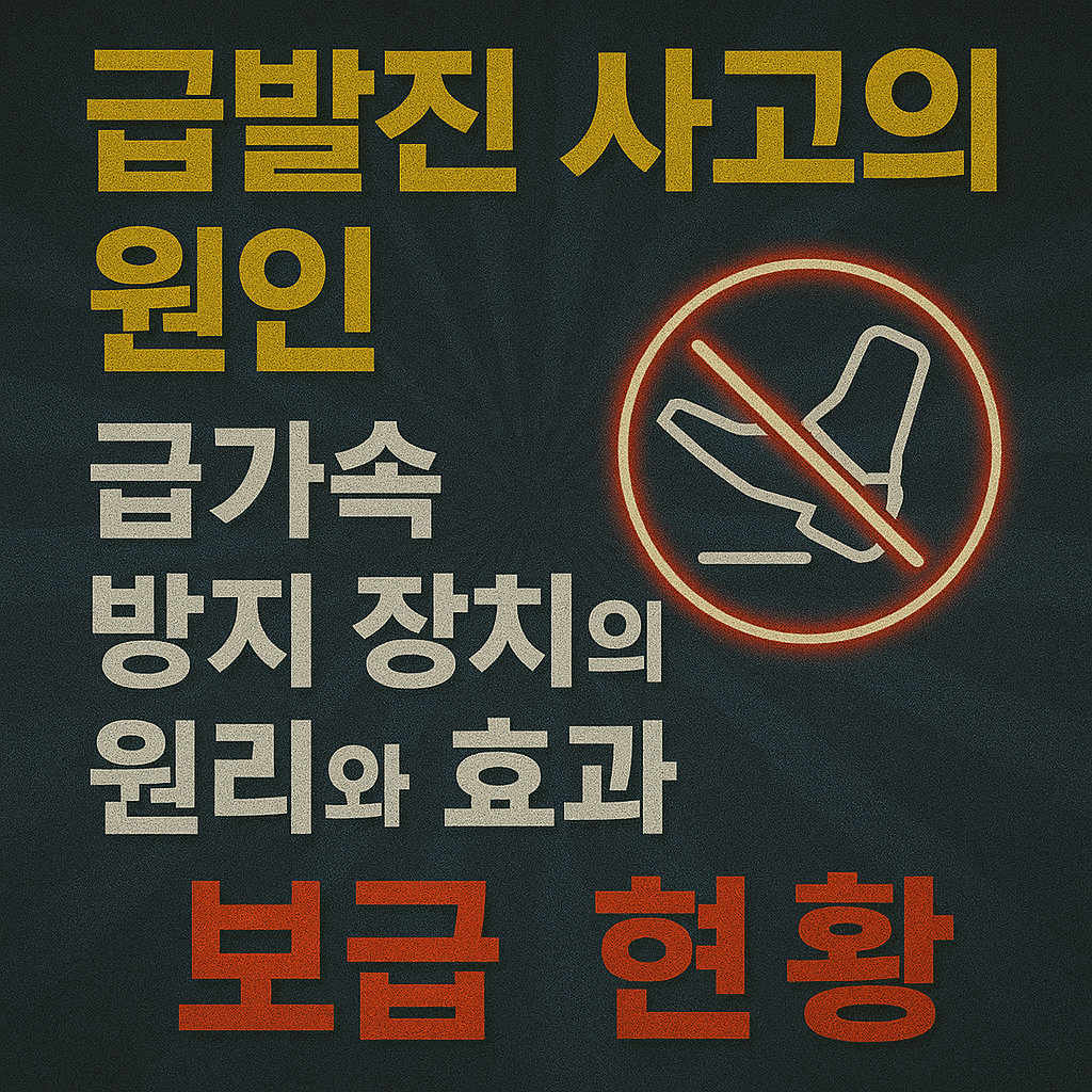 급발진 사고의 원인 급가속 방지 장치의 원리와 효과 보급 현황 블로그 썸네일 사진