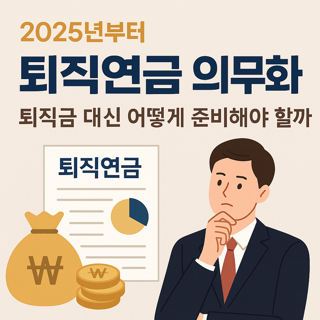 2025년부터 퇴직연금 의무화! 퇴직금 대신 어떻게 준비해야 할까?