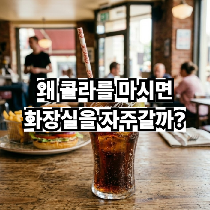 콜라 마시면 화장실 자주 가는 이유