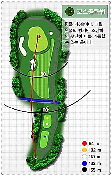 아리지CC 별님 코스 8번 홀