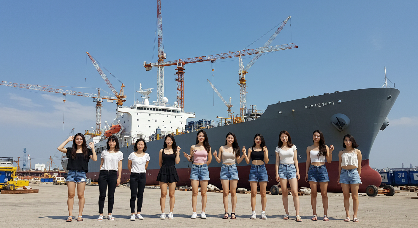 대형선박 건조현장