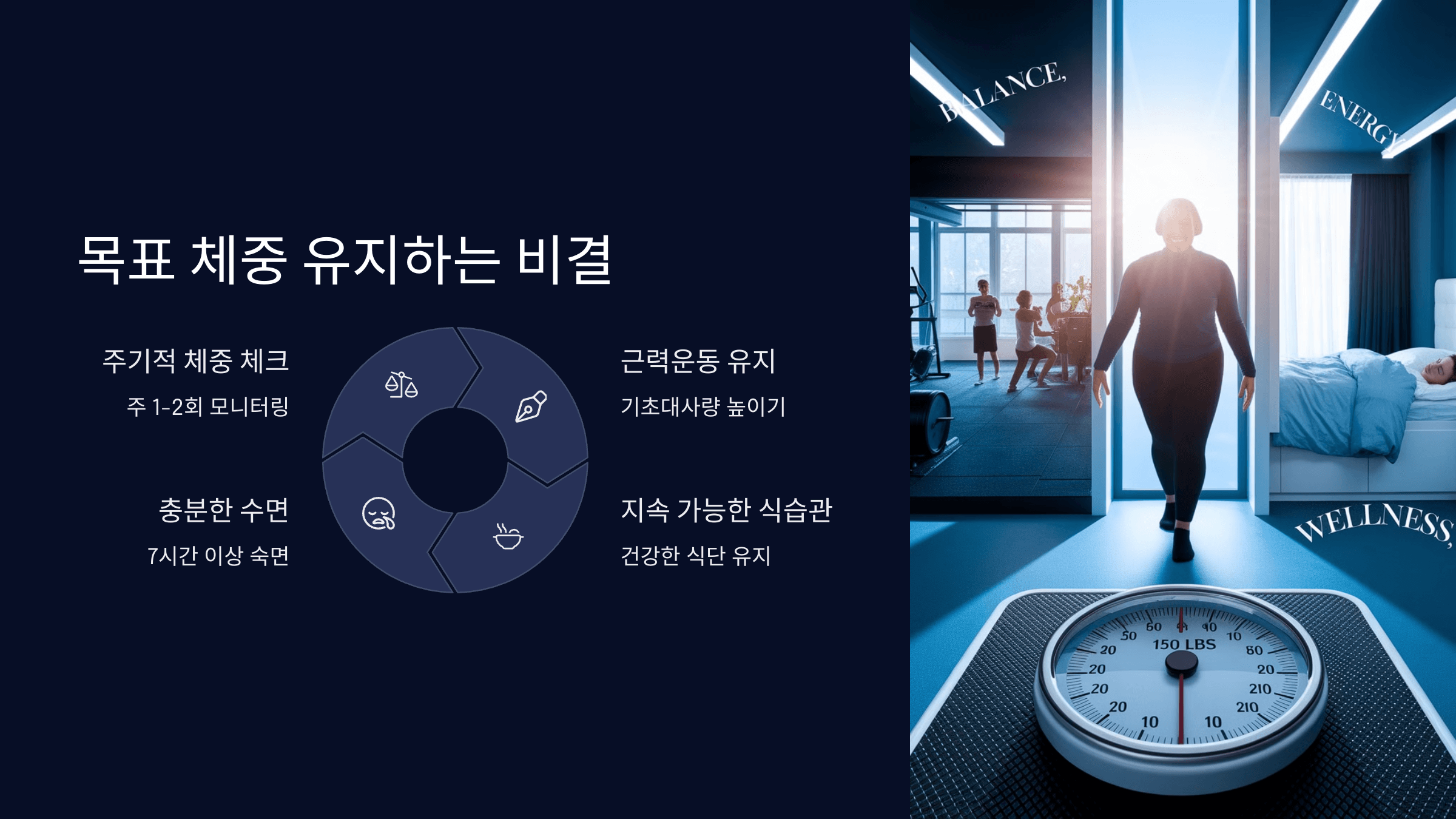체중 유지 비결