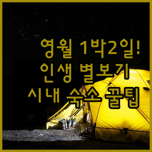 강원도 영월 1박 2일 여행 코스 별..