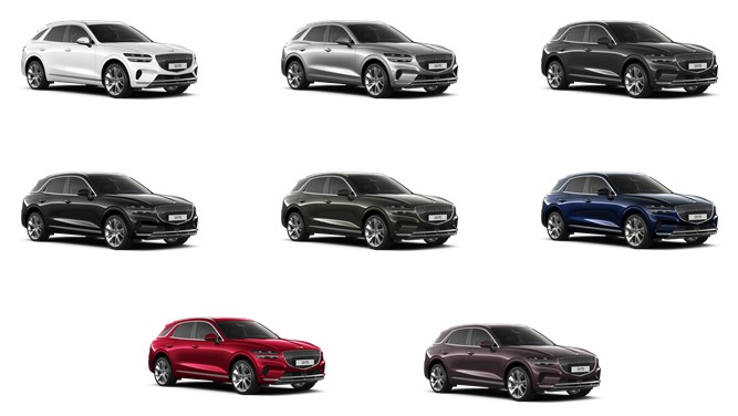 2024 제네시스 GV70 페이스리프트 색상