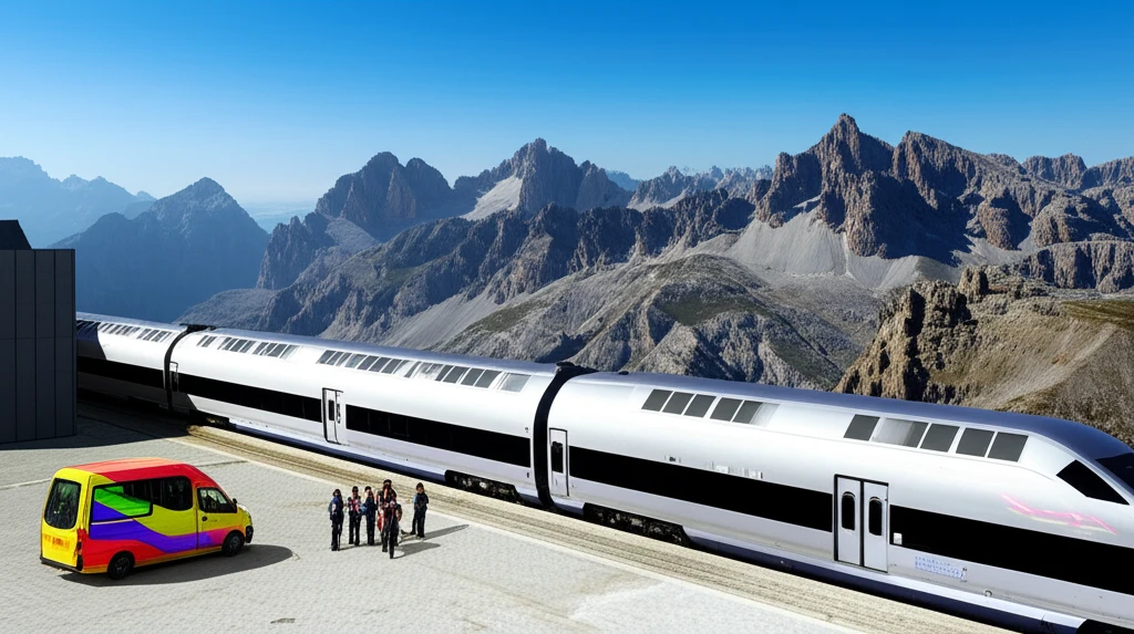 이탈리아 동계올림픽 시내 지하철과 산..