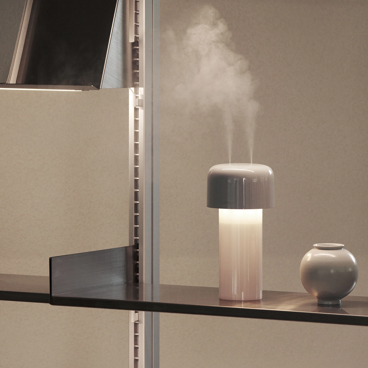 건조한 겨울 필수템! 루메나 HUMID H6 무선 가습기, 1L 용량으로 하루종일 촉촉하게