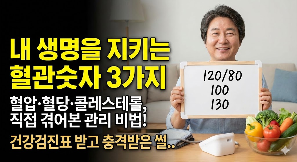 "건강검진표 받고 충격..."내 생명을 지키는 혈관 숫자 3가지