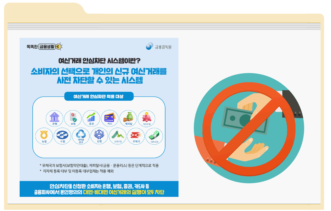 여신거래 안심차단 서비스란?