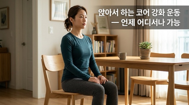 허리 협착증 앉아서 코어 강화 운동