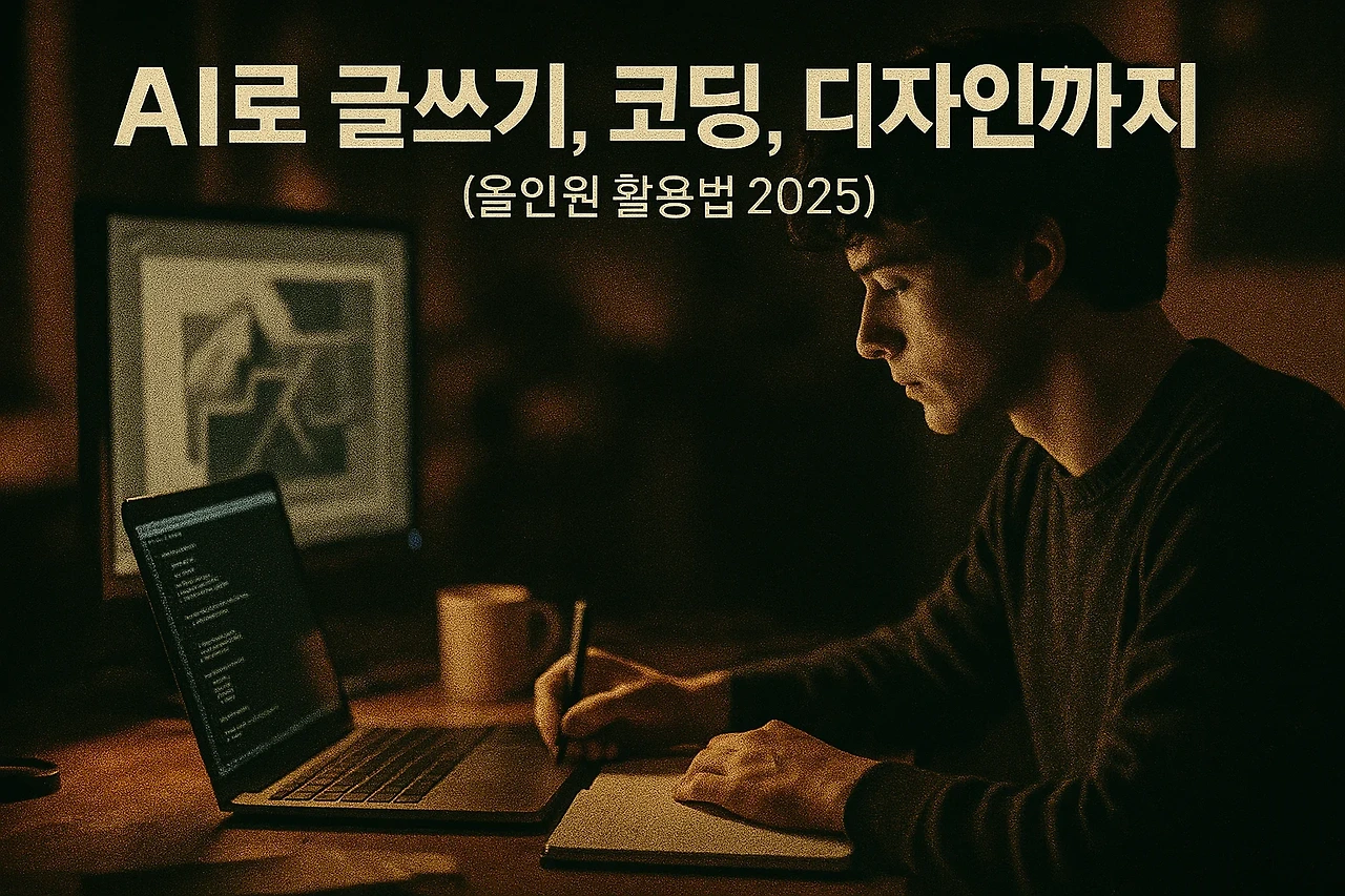 AI로 글쓰기, 코딩, 디자인까지 (올인원 활용법)