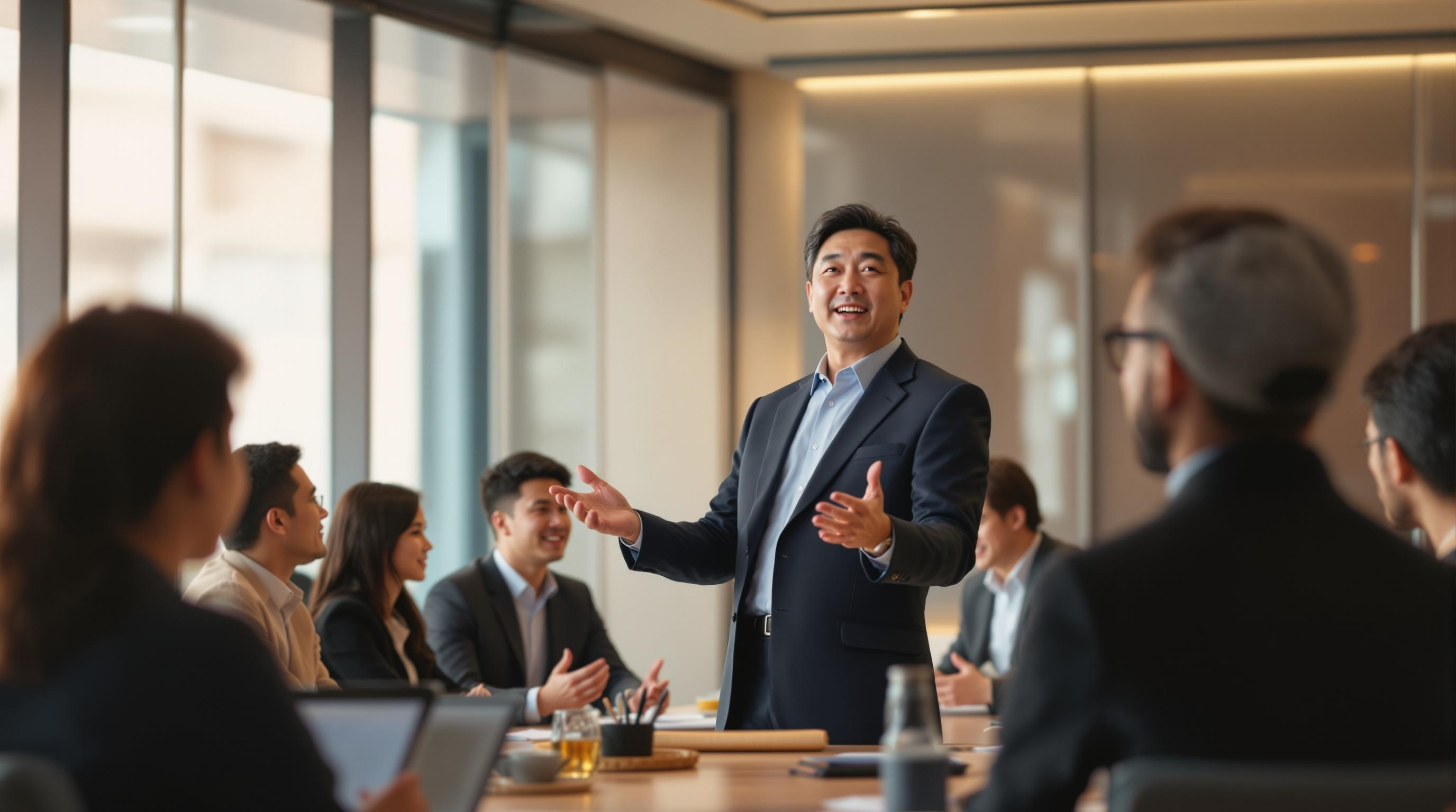 공무원 퇴사 후 진로에대해 설명하는 남성