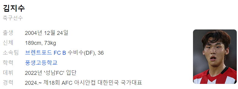 김지수 프로필_출처 : 다음 인물검색