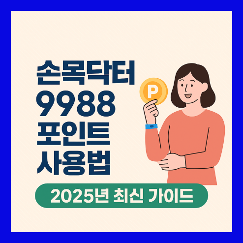 손목닥터 9988 포인트 사용, 2025년 최신 가이드