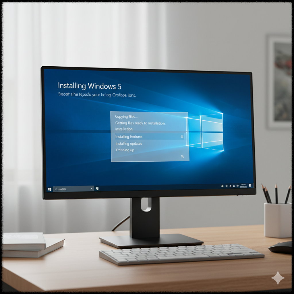Windows 설치 진행 화면