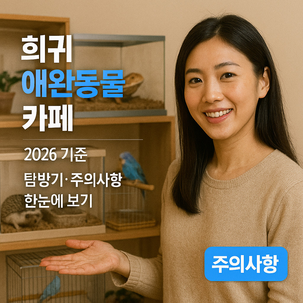 희귀 애완동물 카페 2026 기준 | 탐방기·주의사항 한눈에 보기