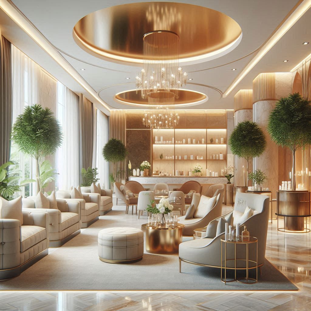 피부,체형관리 샵 배경