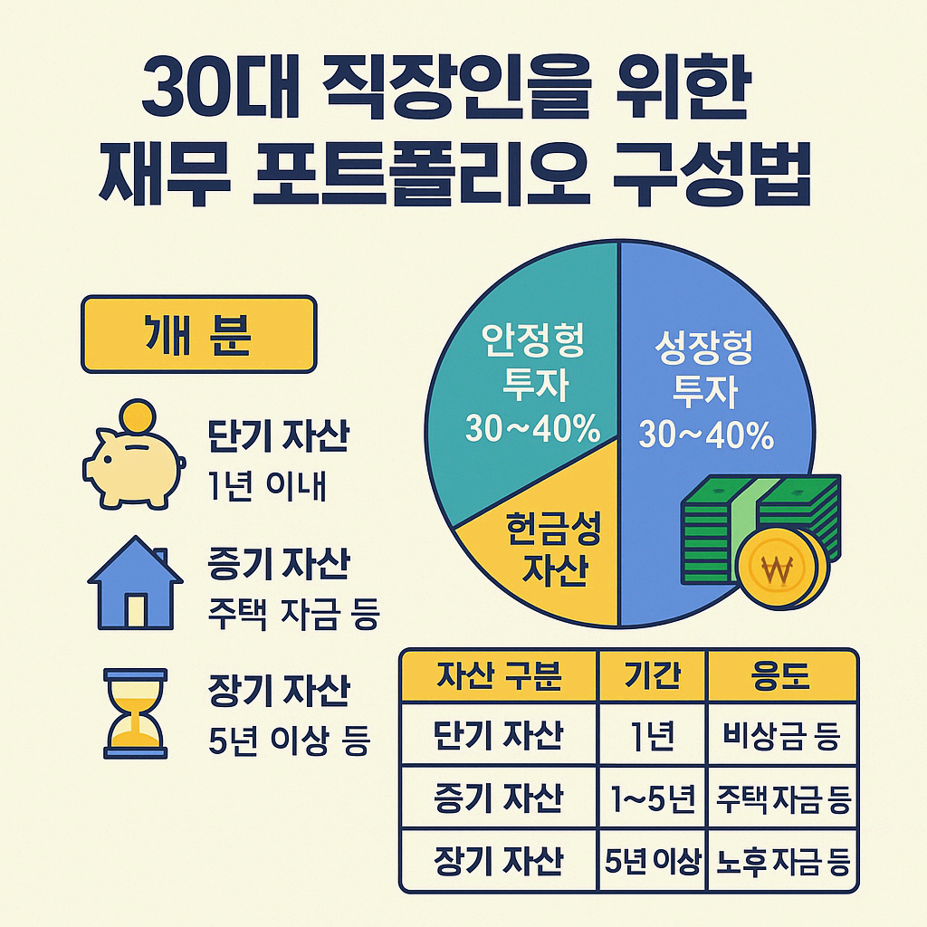 30대 직장인을 위한 재무 포트폴리오 구성법