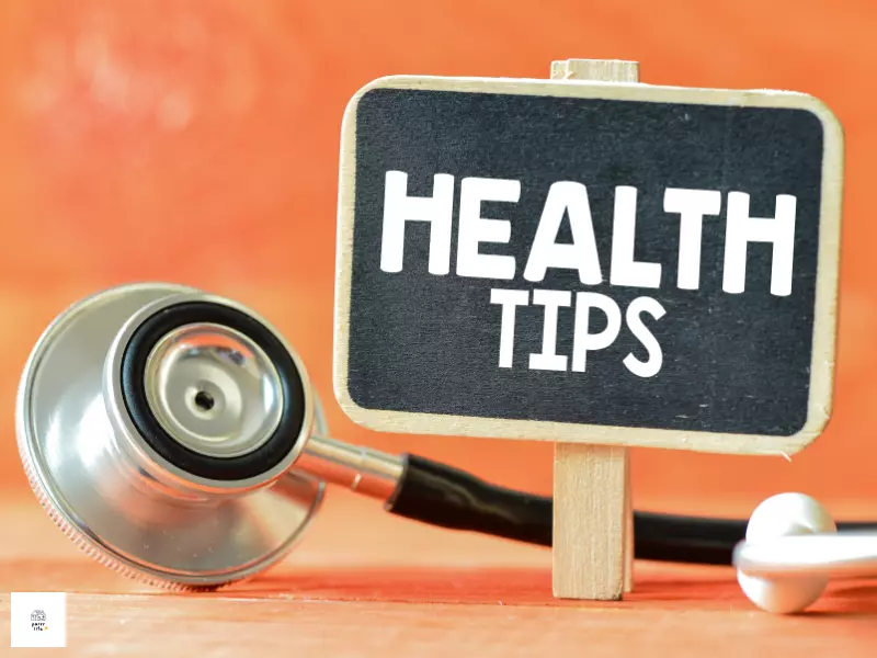 health tips 표지판