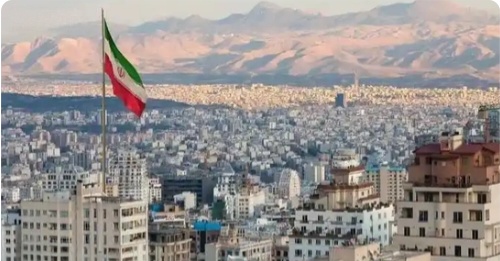 이란시내전경을하늘에서찍은사진