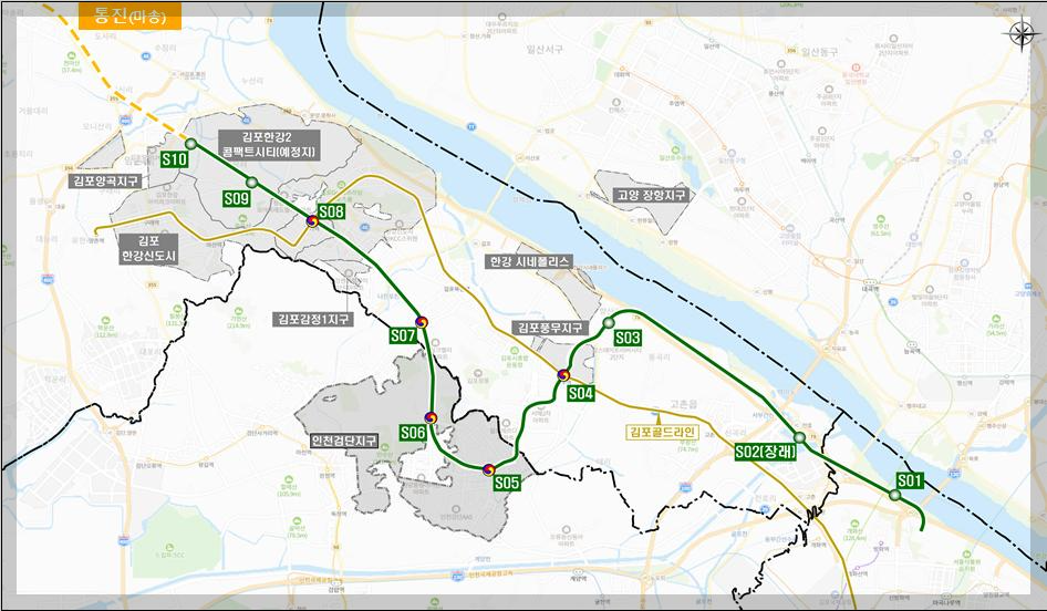 서울 5호선 대광위 조정 노선