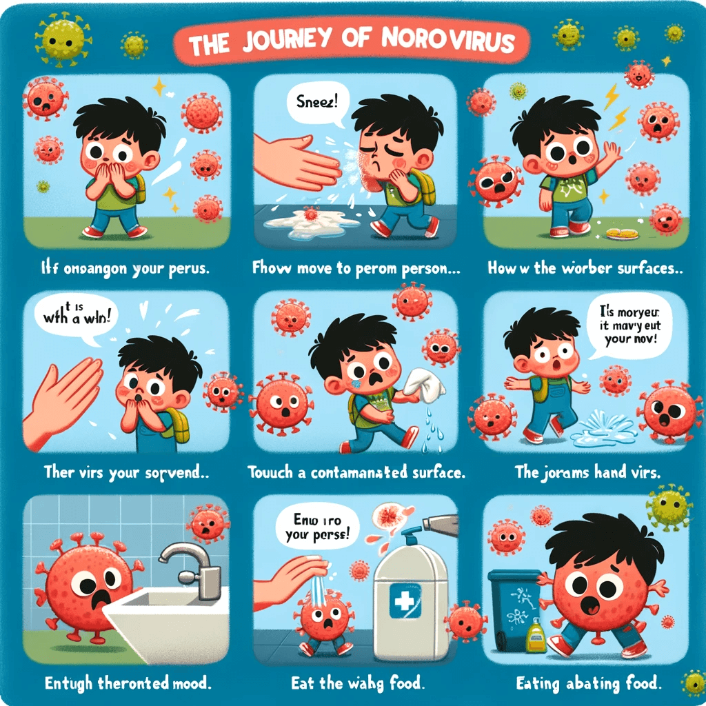 노로바이러스 전파과정