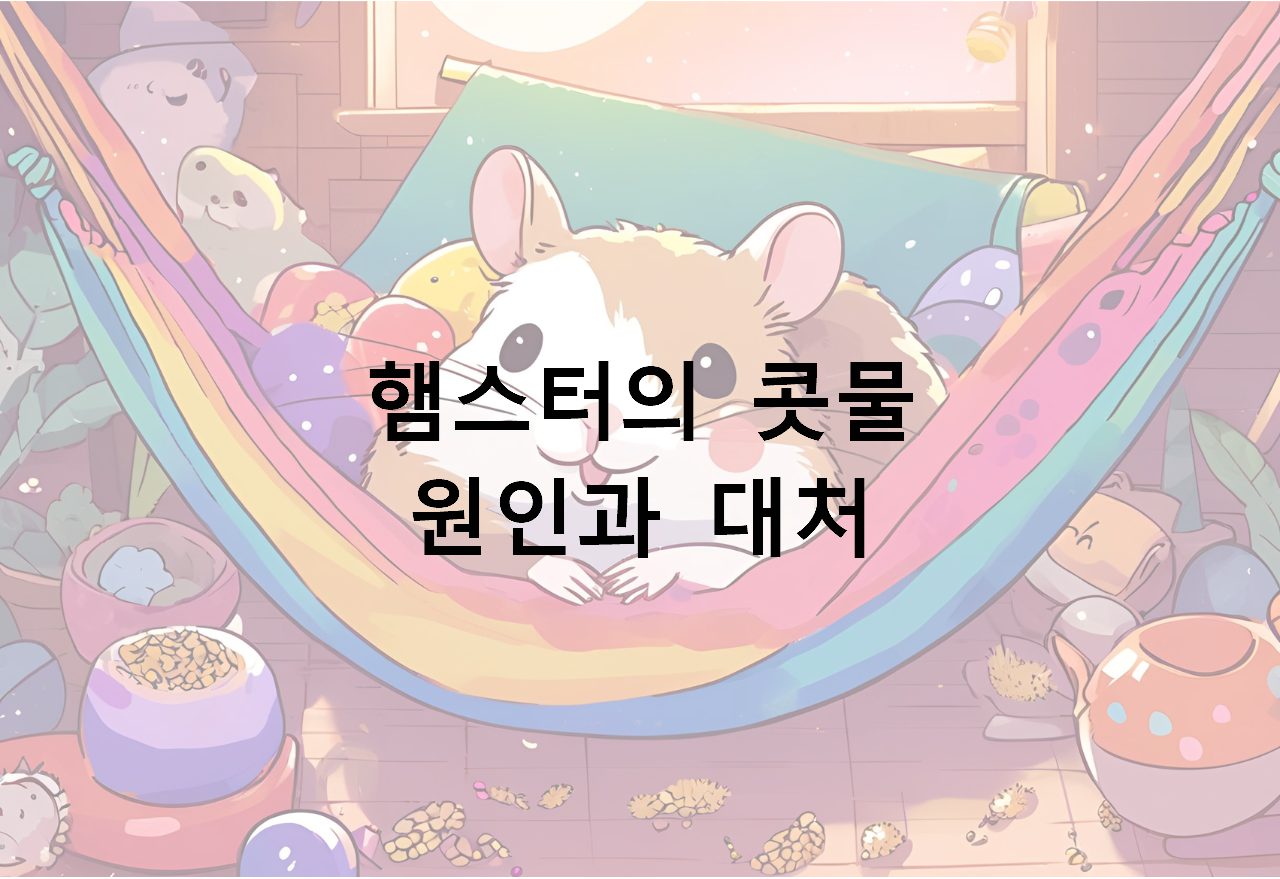 햄스터의 콧물, 원인과 대처방법