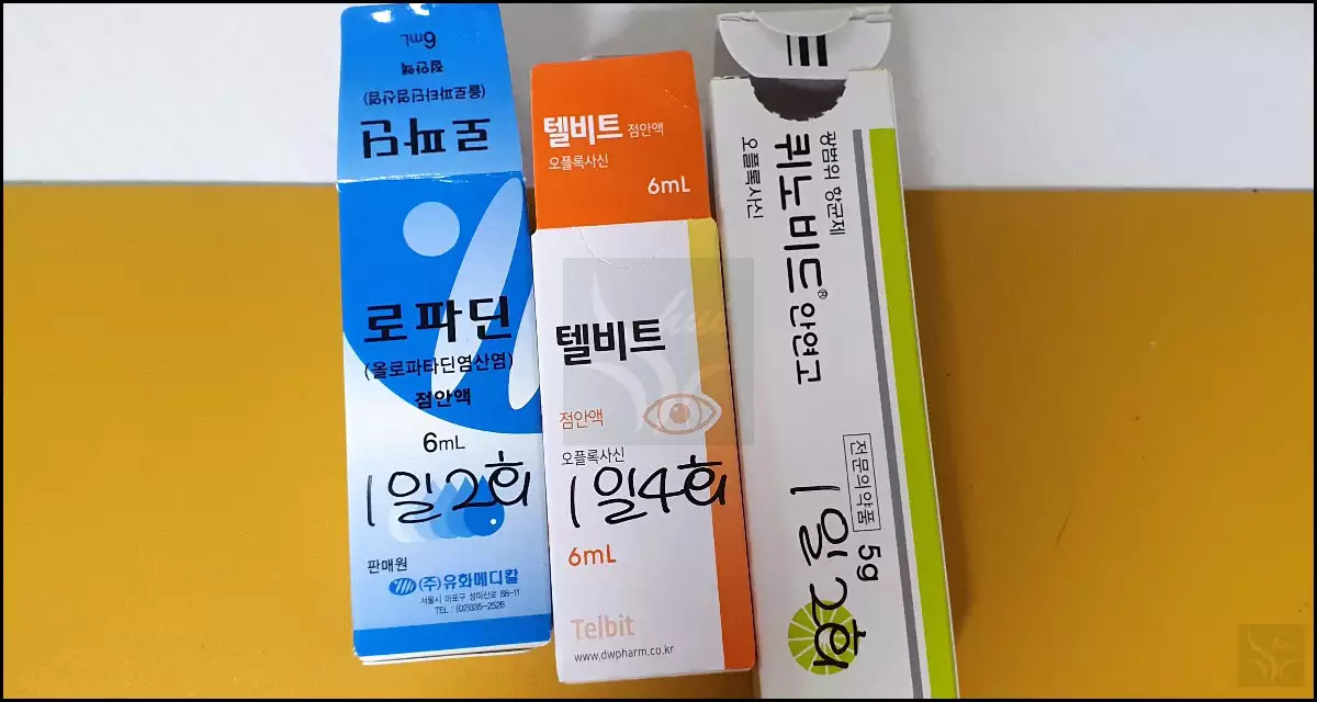 안약과 안연고