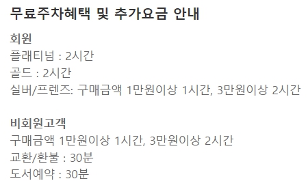 교보문고 수유점 주차
