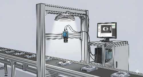 산업용 비전 검사 시스템의 구성도