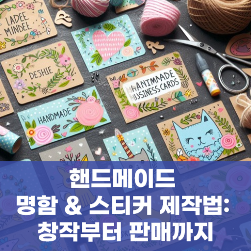 핸드메이드 명함 &amp; 스티커 제작법: 창작부터 판매까지