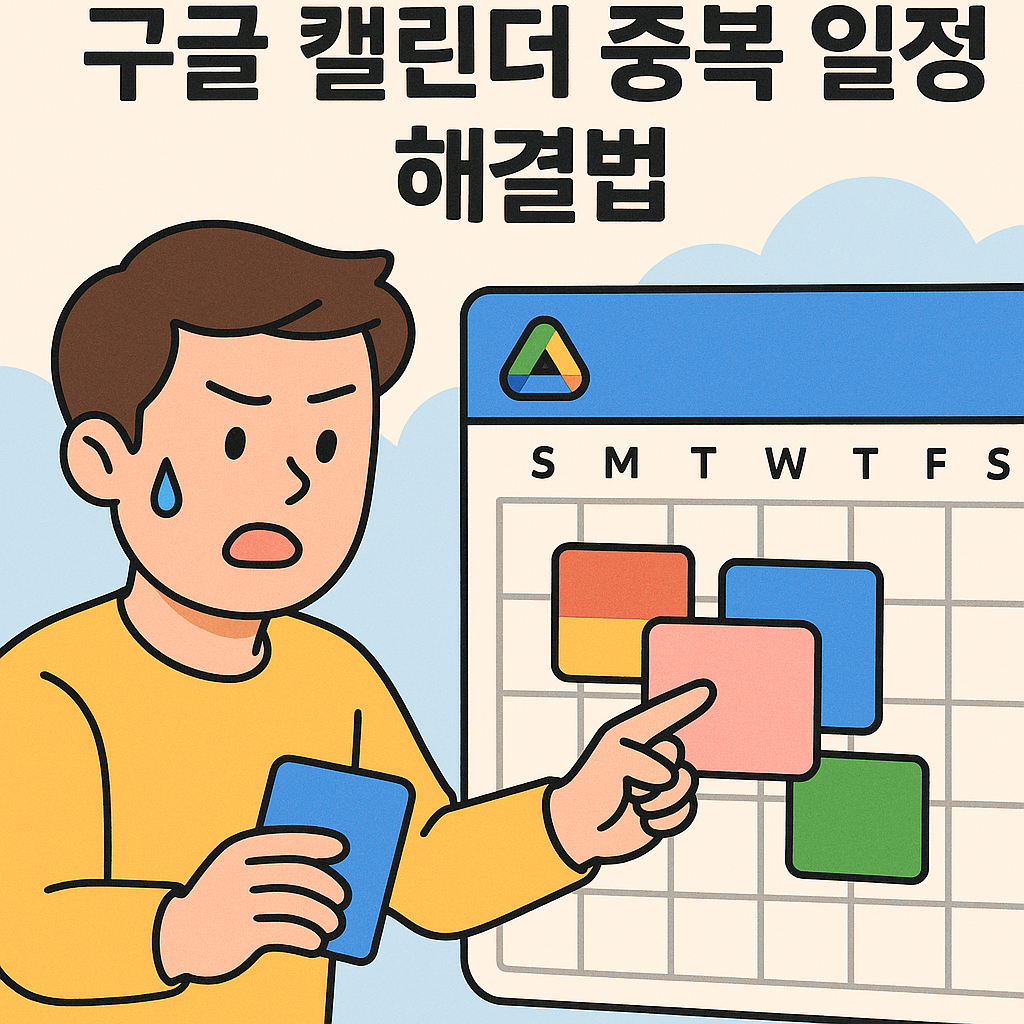 일정이 꼬이지 않게! 구글 캘린더 중복 일정 해결법