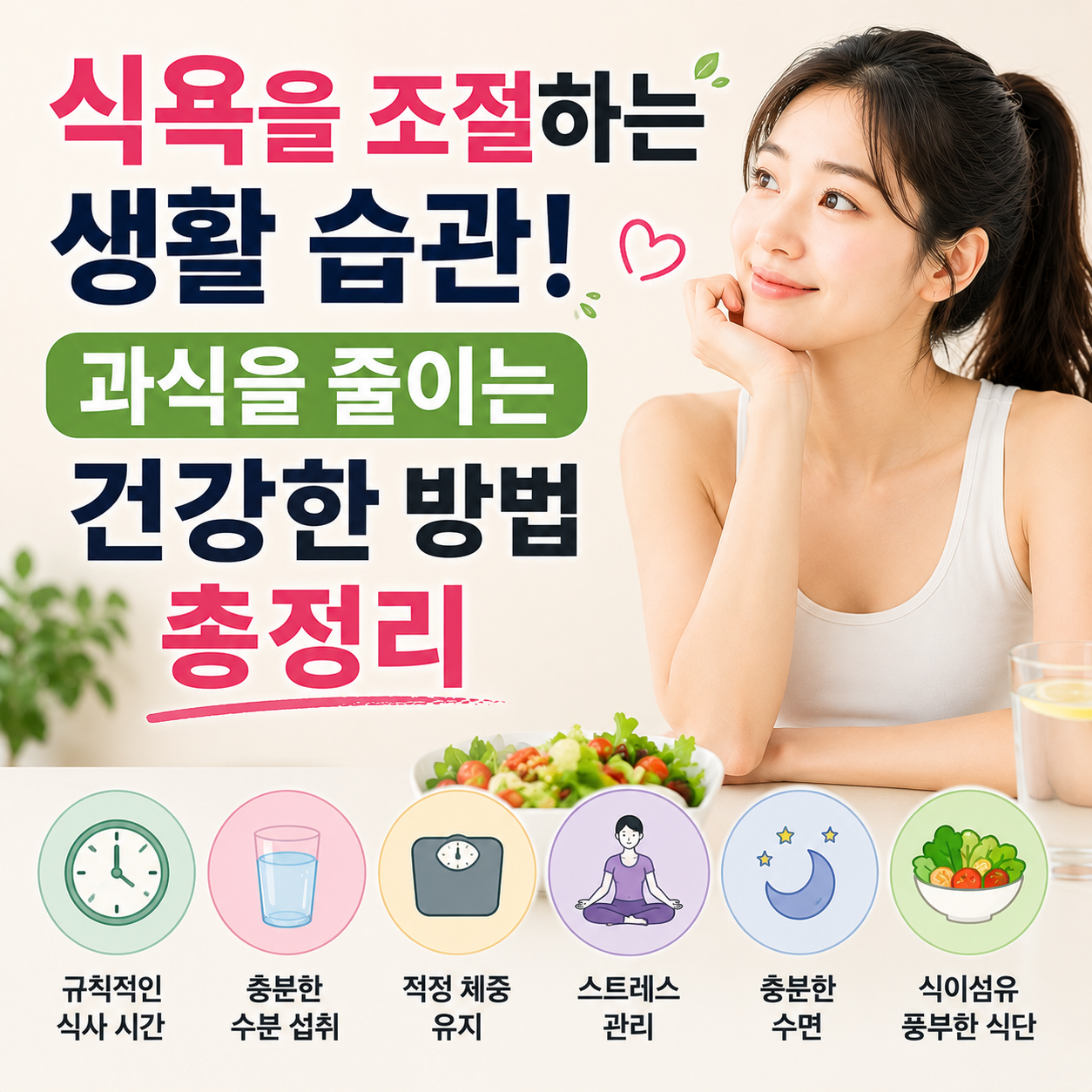식욕을 조절하는 생활 습관