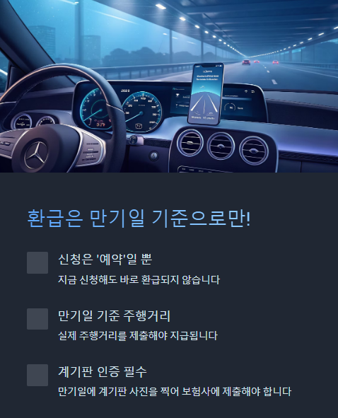 환급은 만기일 기준으로만