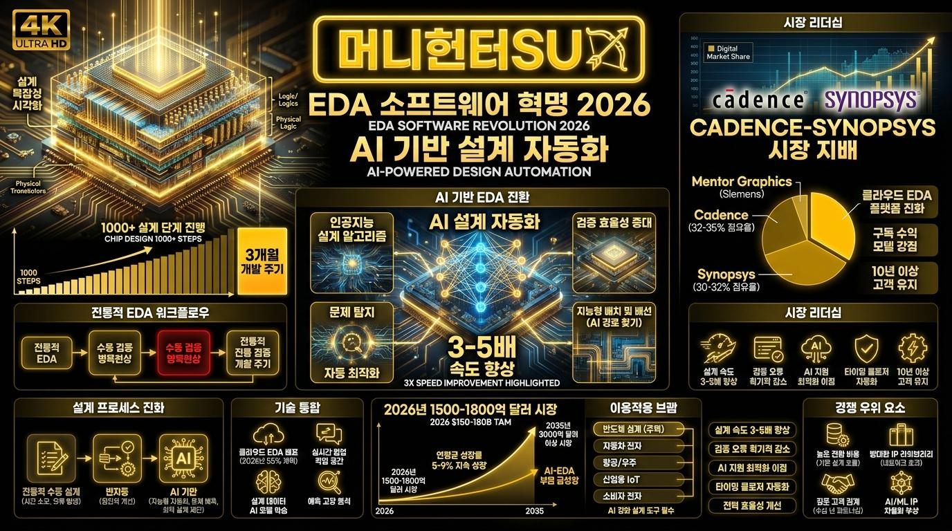 EDA 소프트웨어 혁명 2026 AI 기반 설계 자동화