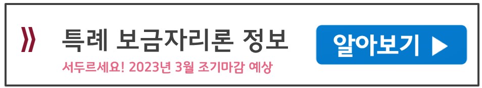 특례보금자리론 알아보기