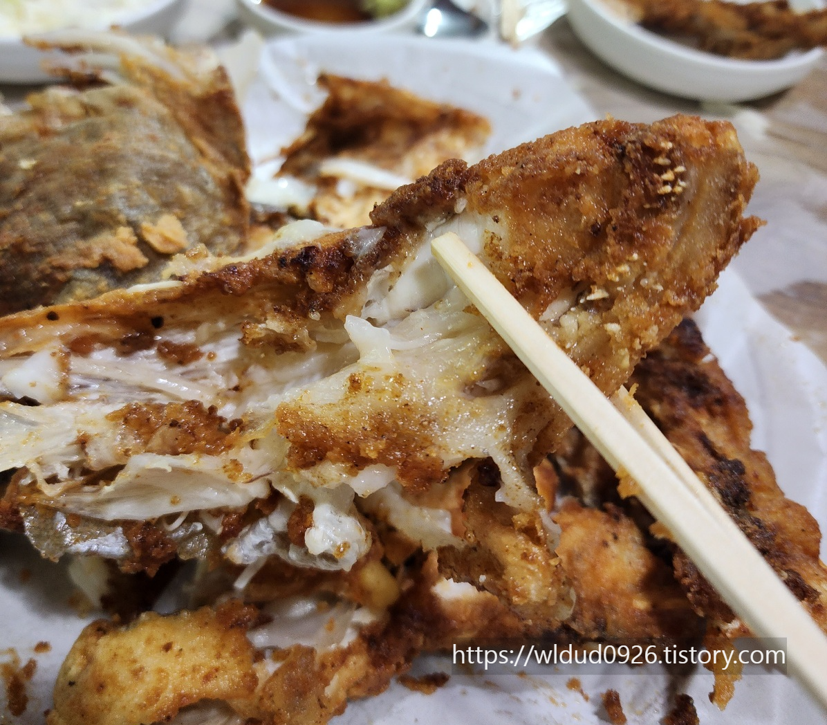 통영다찌대구대가리-튀김