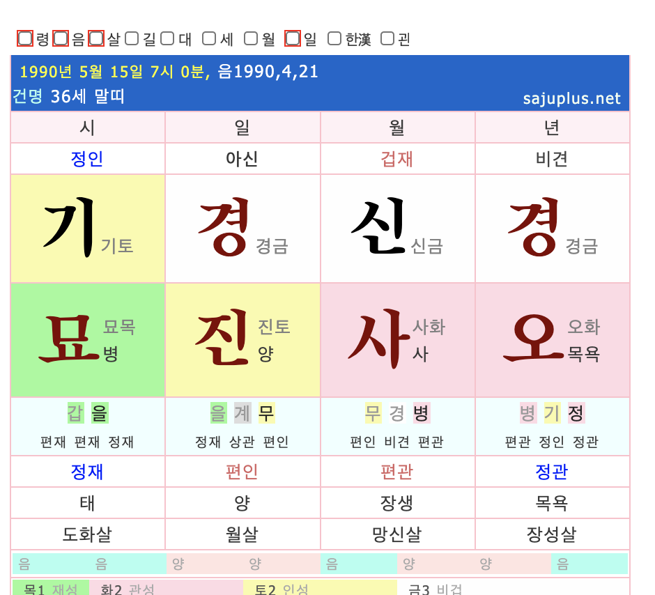 플러스만세력 미리보기