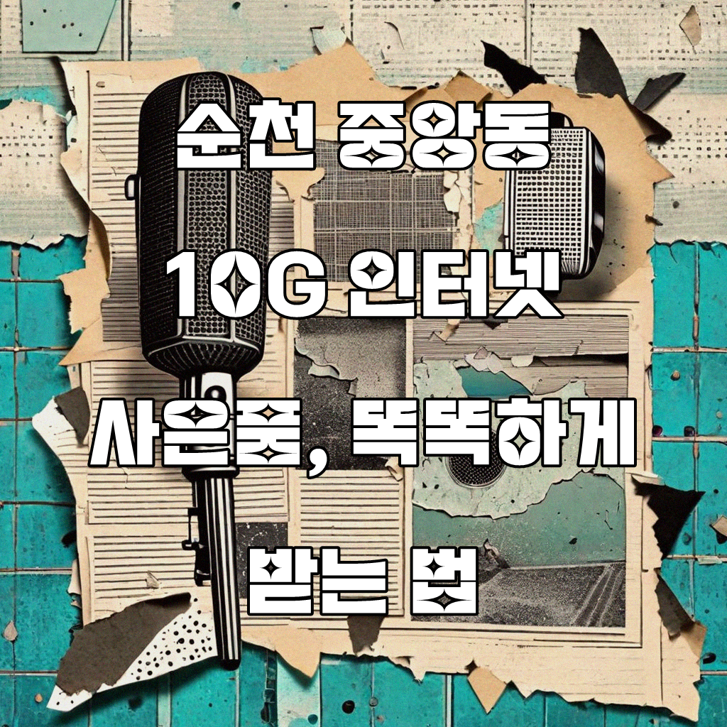 순천 중앙동 10G 인터넷 신청, 사은품 꼼꼼히 확인하는 법
