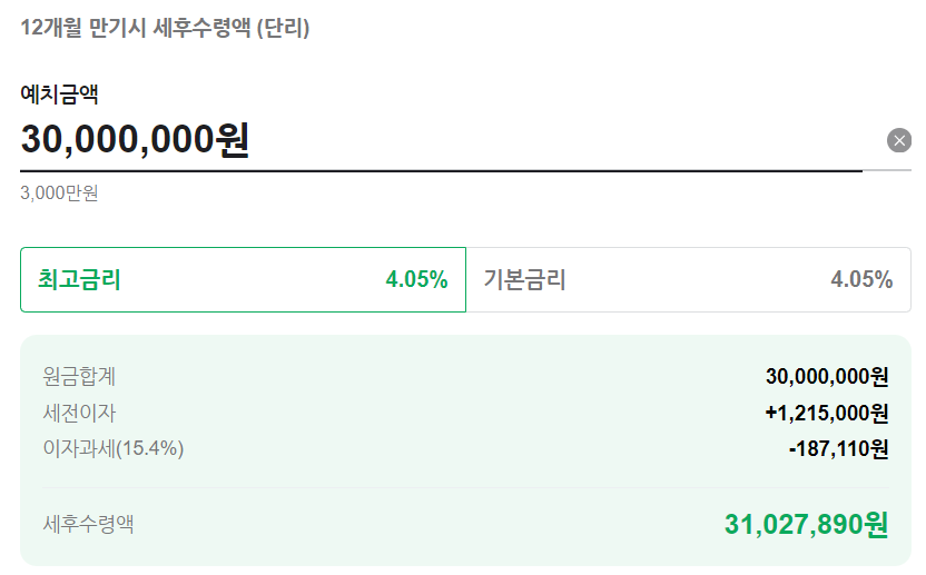 금리 높은 예금