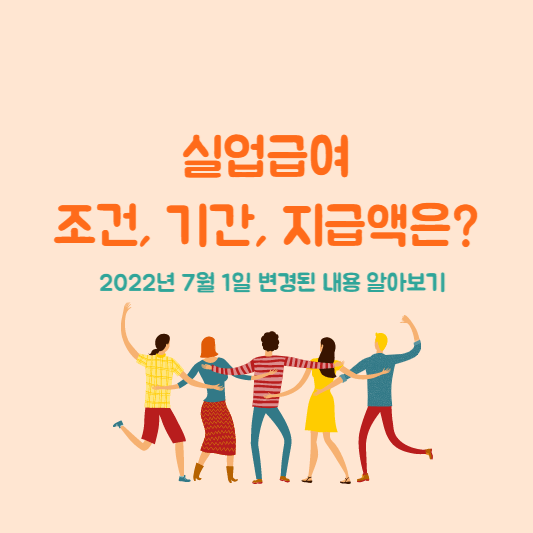 실업급여 조건, 수급기간, 금액 알아보기