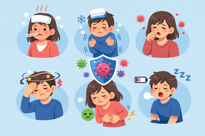 면역력 저하로 감기에 자주 걸리는 반복 증상 모습2
