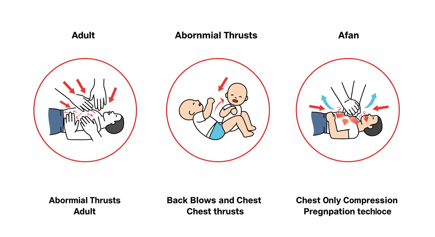 연령별 하임리히법 시행법 – 성인, 유아, 임산부의 경우