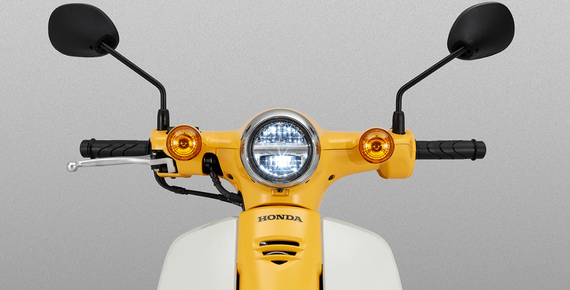 노란색 오토바이