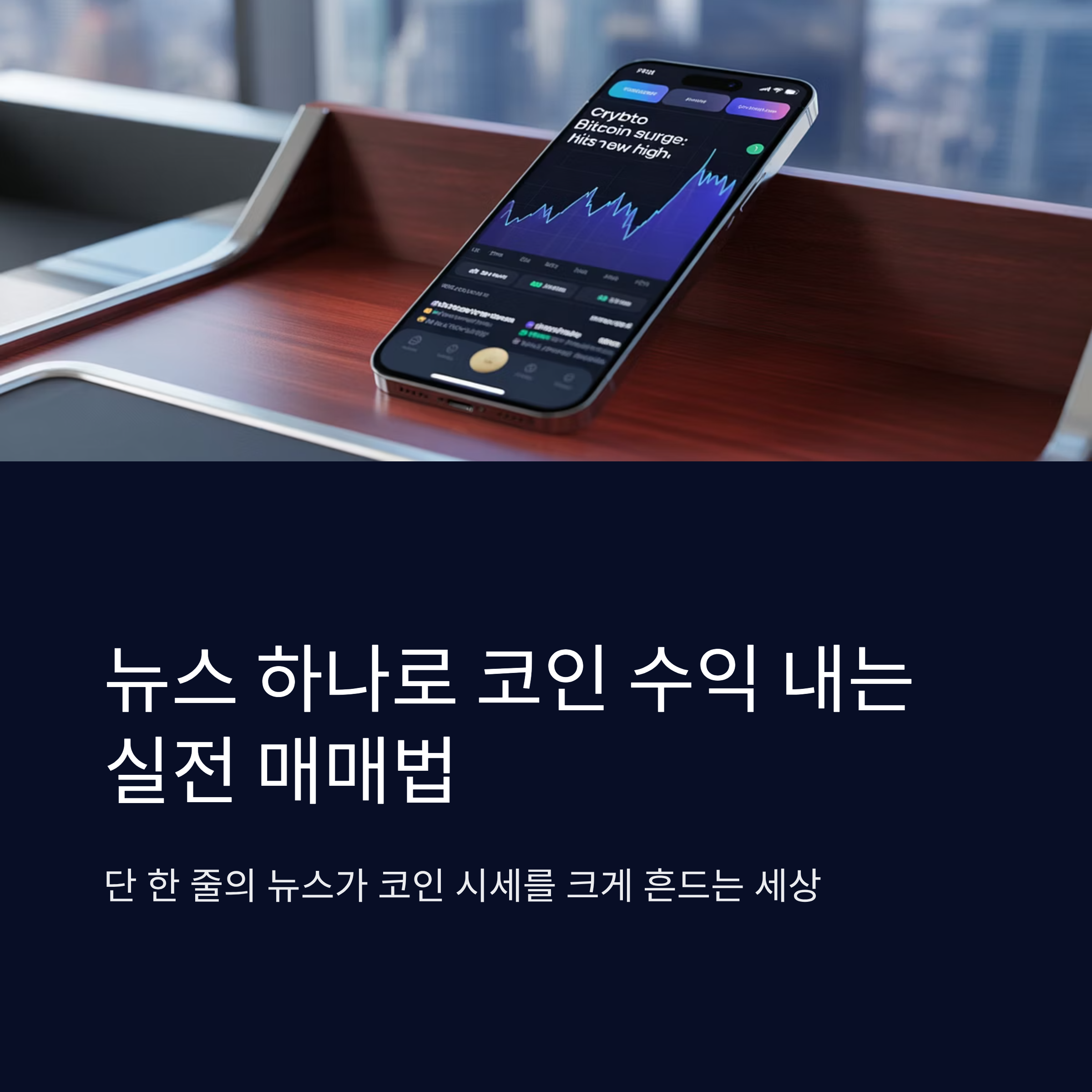 뉴스 하나로 코인 수익 내는 실전 매매법