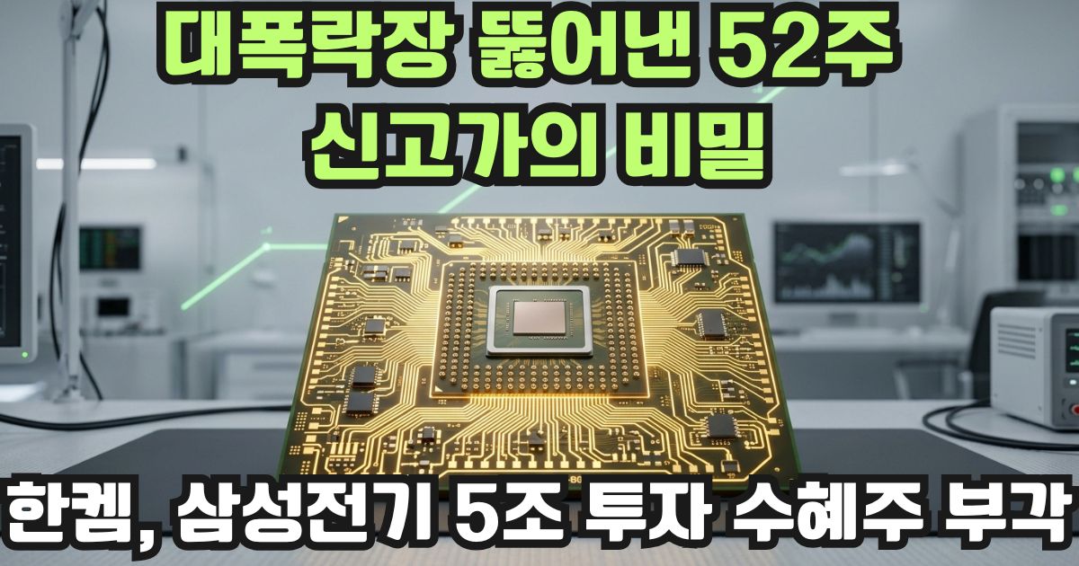 AI 반도체 기판 및 첨단 소재 공급망 재편 수혜로 상한가를 기록한 한켐 주가 분석