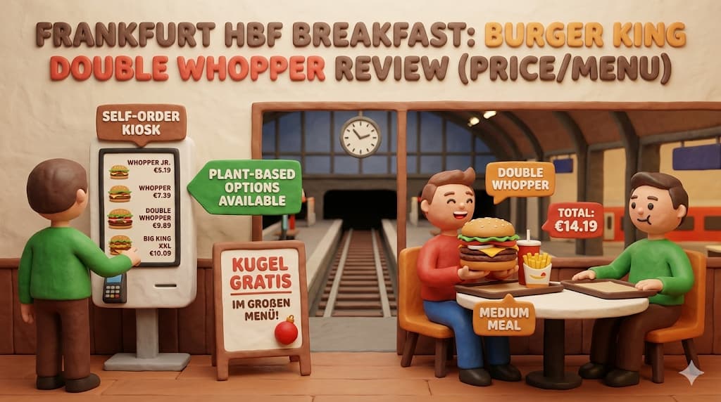 프랑크푸르트 중앙역 아침 식사 : 버거킹