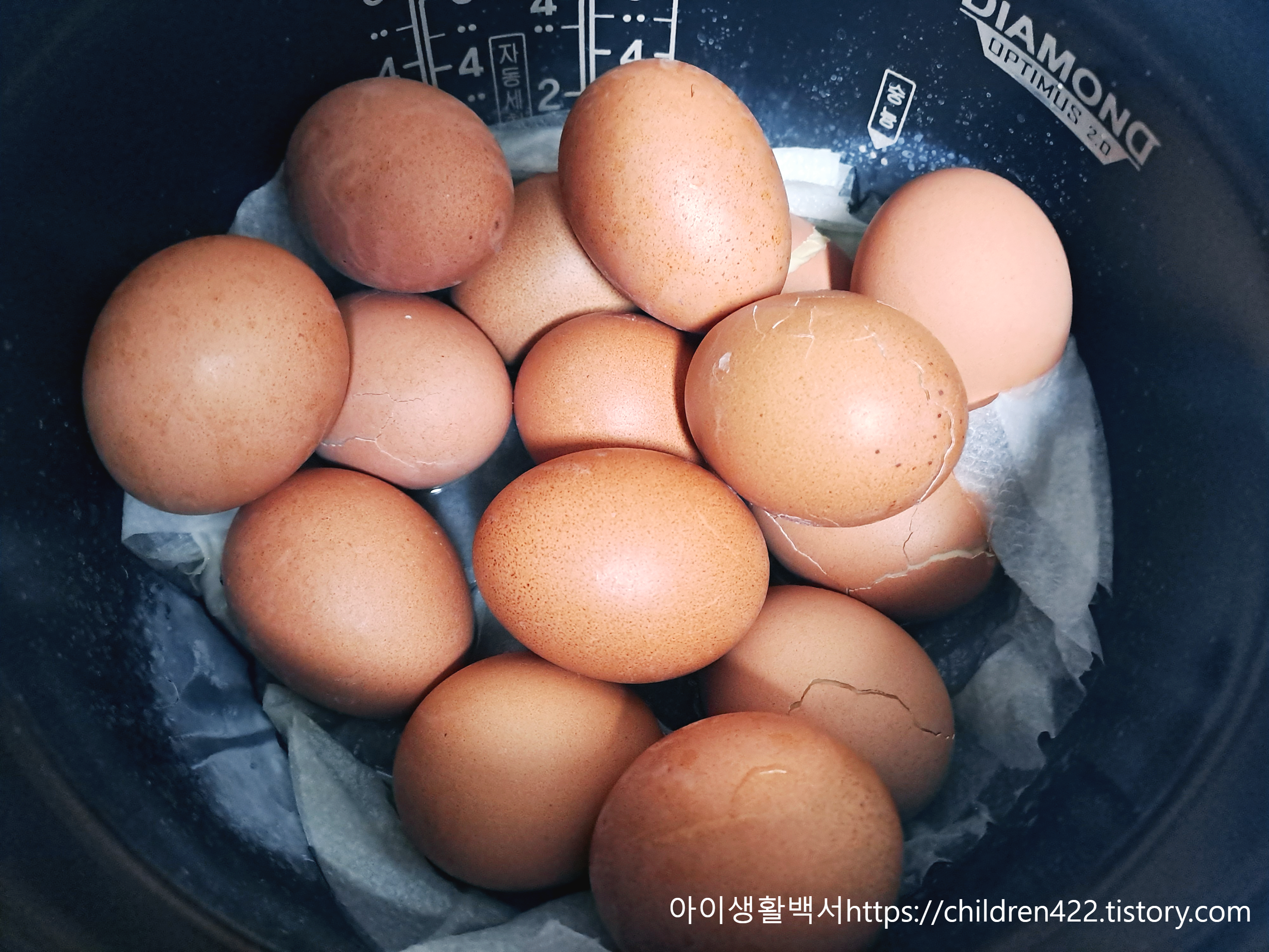 맥반석 계란 완성